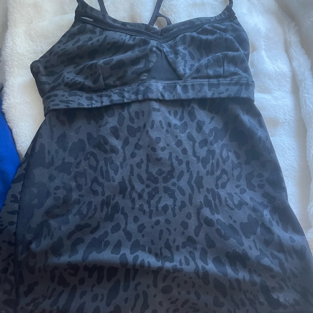 lulu leopard tank top
